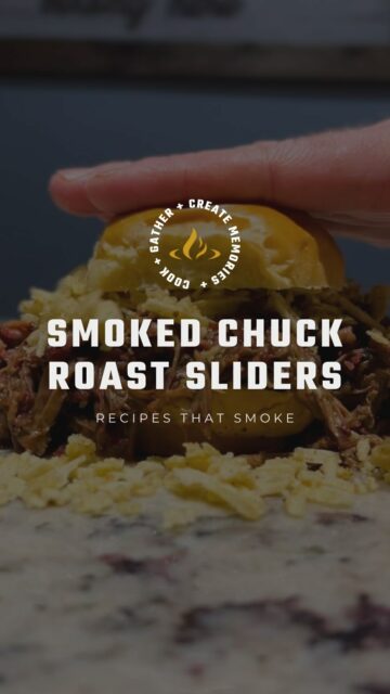 A smokin’ great way to start the year! • @thebkydpalate • 🔥 Smoked Chuck Roast Sliders 🍔 
My wife and are crazy about these! Trust me, you’ll want to give this a try. Recipe below!
•
2-3lb chuck roast
Mustard
Steak seasoning
@hidden.valley Ranch Seasoning
2-3 pepperoncinis
1/4 c butter
1/4 c @martinellisco 
Jalapeño Ranch @ruffles 
Slider buns
 •
-Preheat @halo.pg pellet grill at 225°F
-Lather mustard all over the chuck roast, season heavily with steak seasoning and place in smoker until internal temp reaches 145°F (about 2hrs)
-Remove from smoker, place in crockpot and add all over ingredients. Cook on low for 6hrs.
-Crush chips and put the sliders together with roast first, then chips.
-Share with your friends!
•
#pellegrill #foodie #recipe #bbq #steak #crockpot #crockpotrecipes #food #bbqlovers #food #yummy #delicious #newyears #newyearsresolution #fun