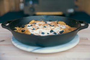 Smoked Blueberry French Toast